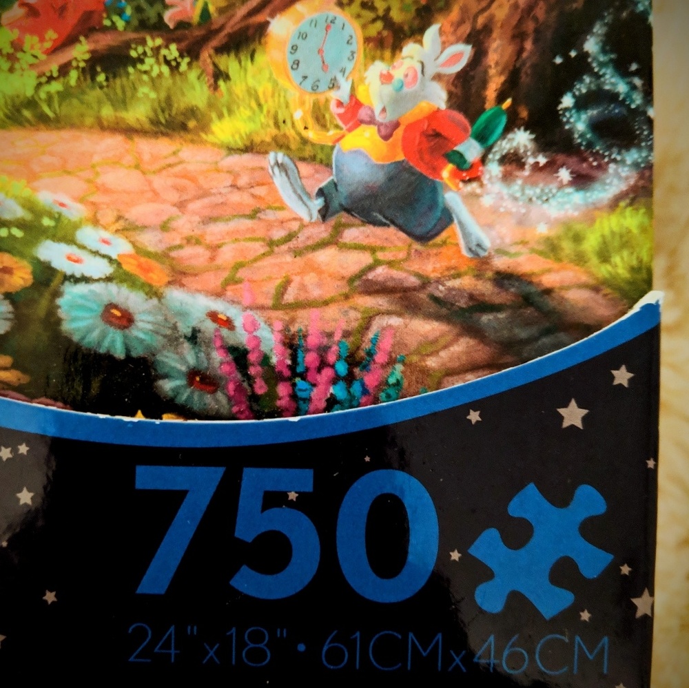 Disney x Thomas Kinkade Alice in Wonderland Puzzle - Picture 4 of 6